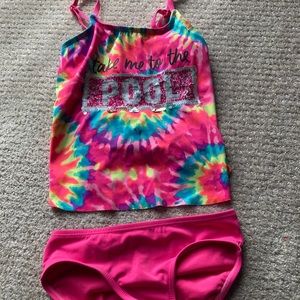 Justice girls size 7 tankini